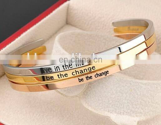 Couple bracelet creative inspired stainless steel jewelry