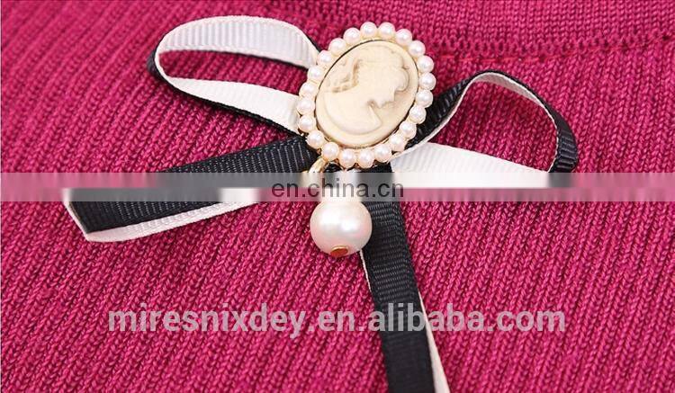 fashion korean style pure color lace sweater