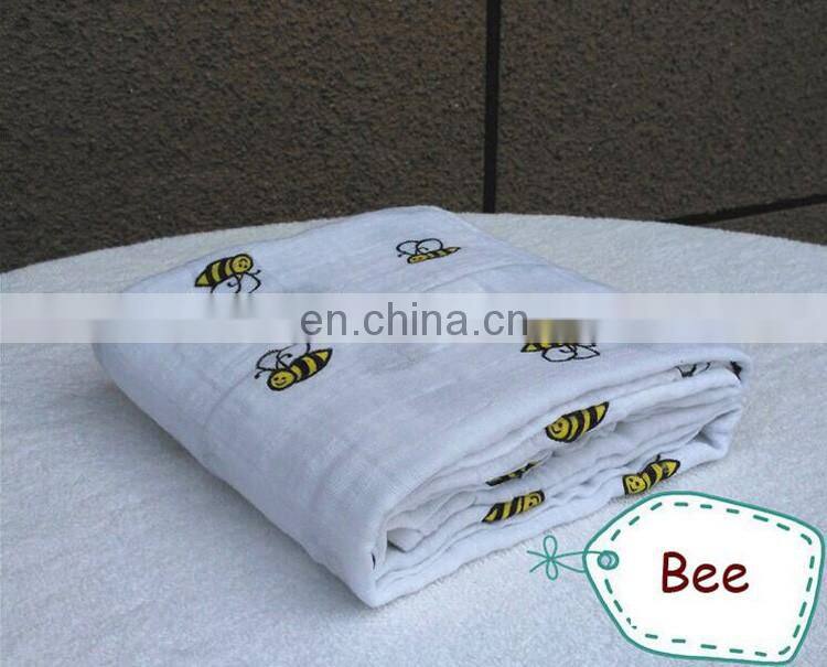 Elinfant organic 100% bamboo Cotton Baby Swaddle Wrap, Muslin Swaddle Baby Blanket