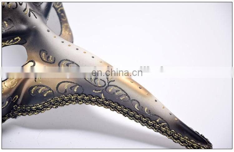 Halloween fancy Venice terrorist proboscis masquerade mask mask Performing props coloured drawing or pattern mask