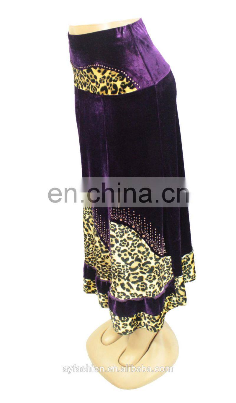 European casual latest fashion maxi lady skirts