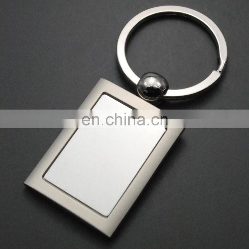 Custom made simple plain blank metal keyrings for advertising