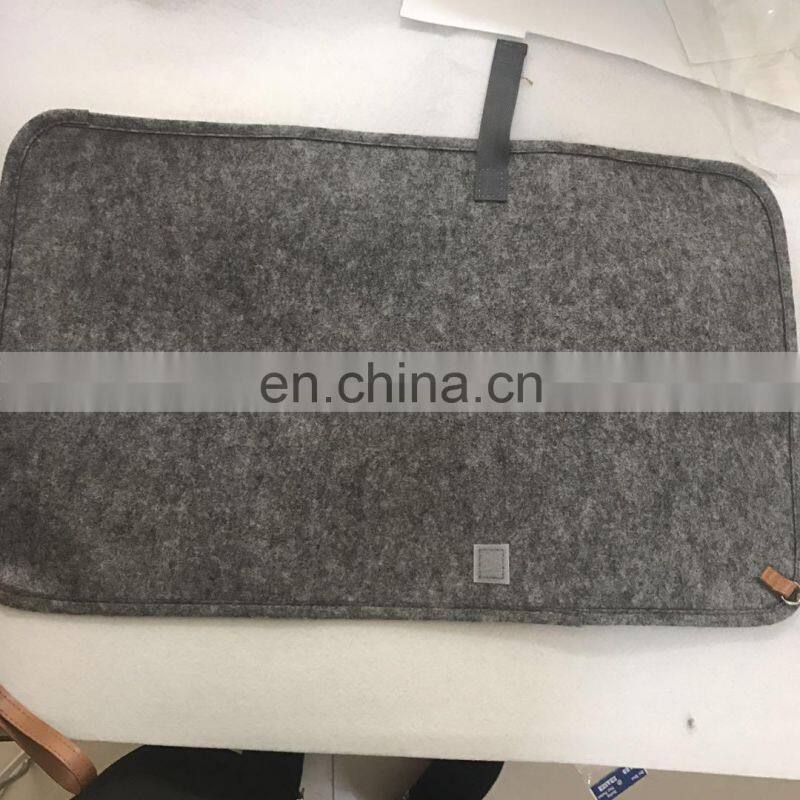 Customized felt diaper changing pad