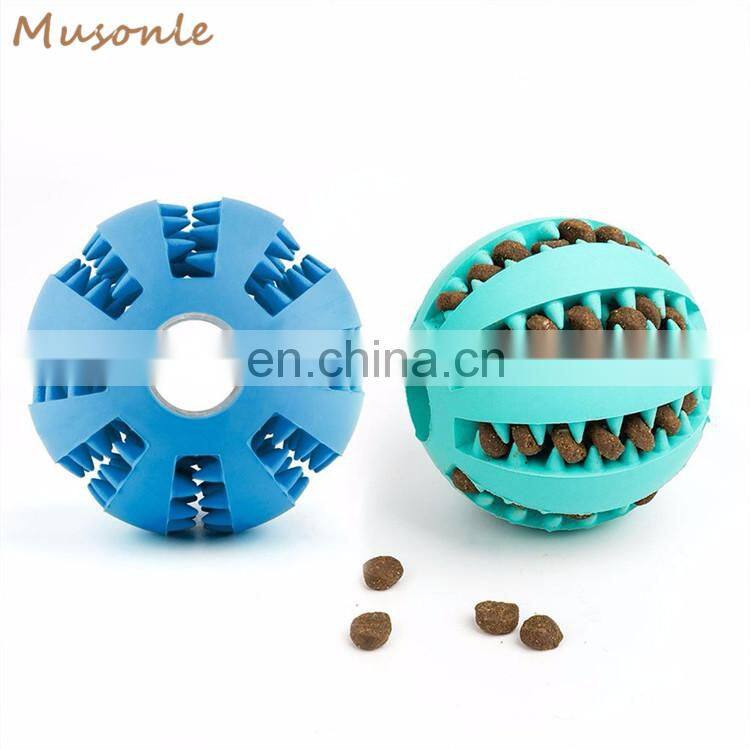 Bite Resistant pet ball toy cleaning interactive food treat dispensing dog toys
