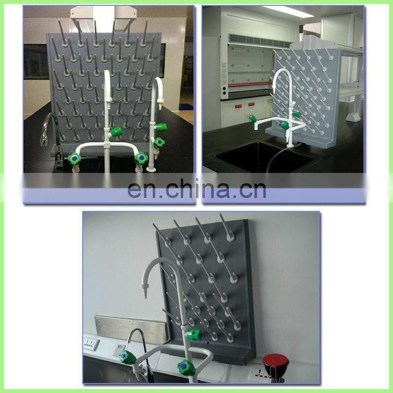 52 Holes Lab Fittings Decrease Water Single Side Test Tube Drying Rack