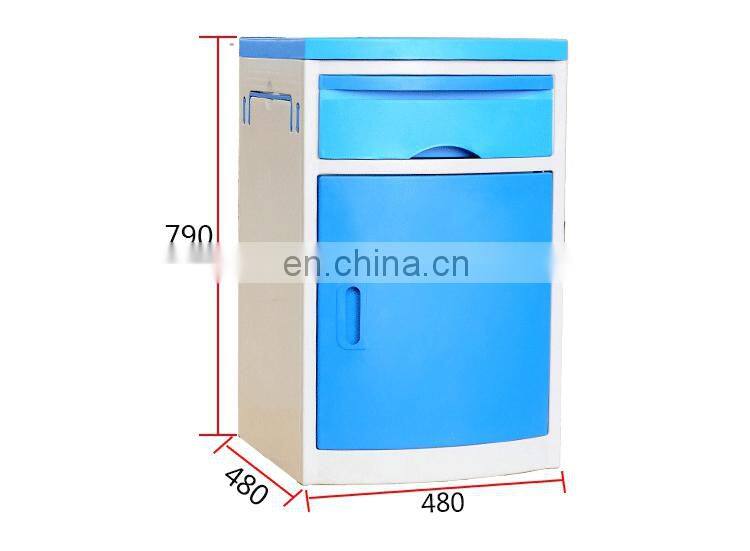 China Hospital Furniture Medical Abs Bedside Cabinet Patient Cabinet