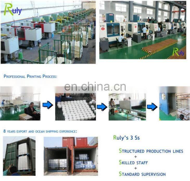 500ml PP plastic buckets for oyster sauce with lid and handle