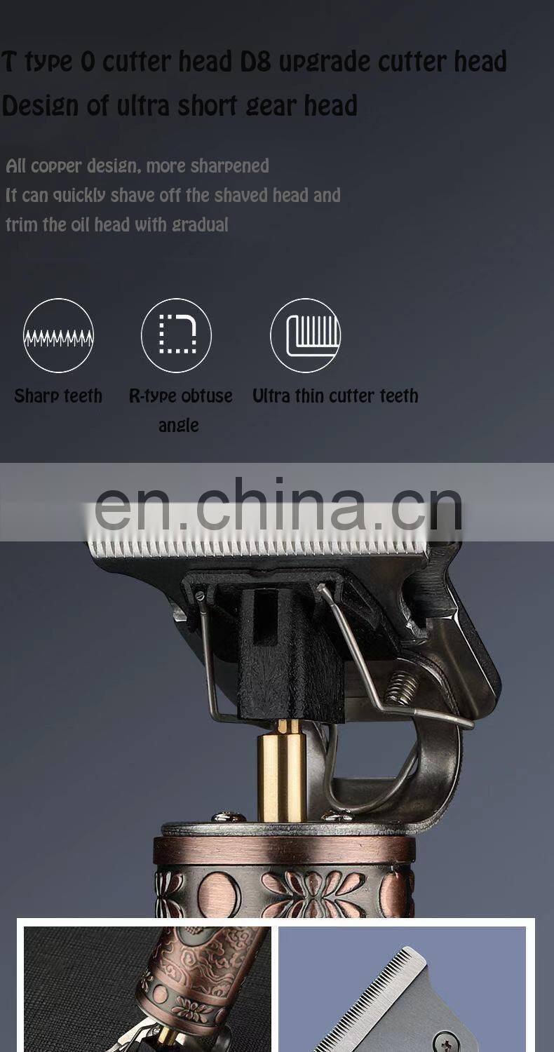 OEM Colorful Professional Rechargeable Electric Hair Cutting Machine Hair Trimmer Barber Clippers