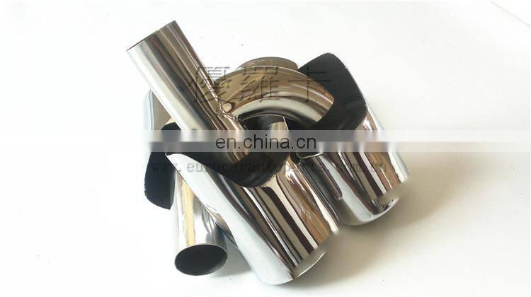 C CLASS W204 C63 stainless steel muffler metal coating round muffler exhaust pipe for C180 C200 C300 C63 muffler tip