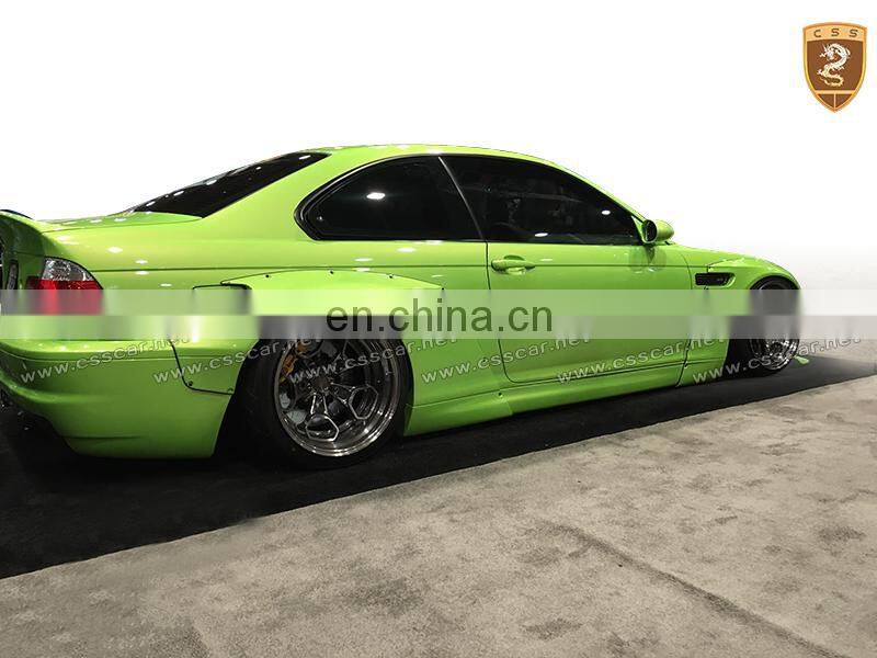 Rocket bunny style wide body kit for bm-w M3 e36/e46 in frp