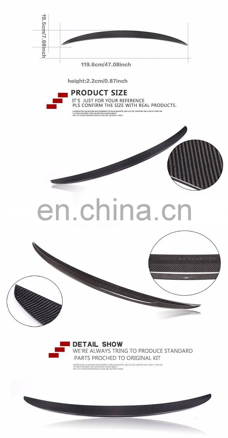 Car Carbon Fiber Rear Spoiler Wing for BMW 4 Series F32 Base Coupe 2-Door