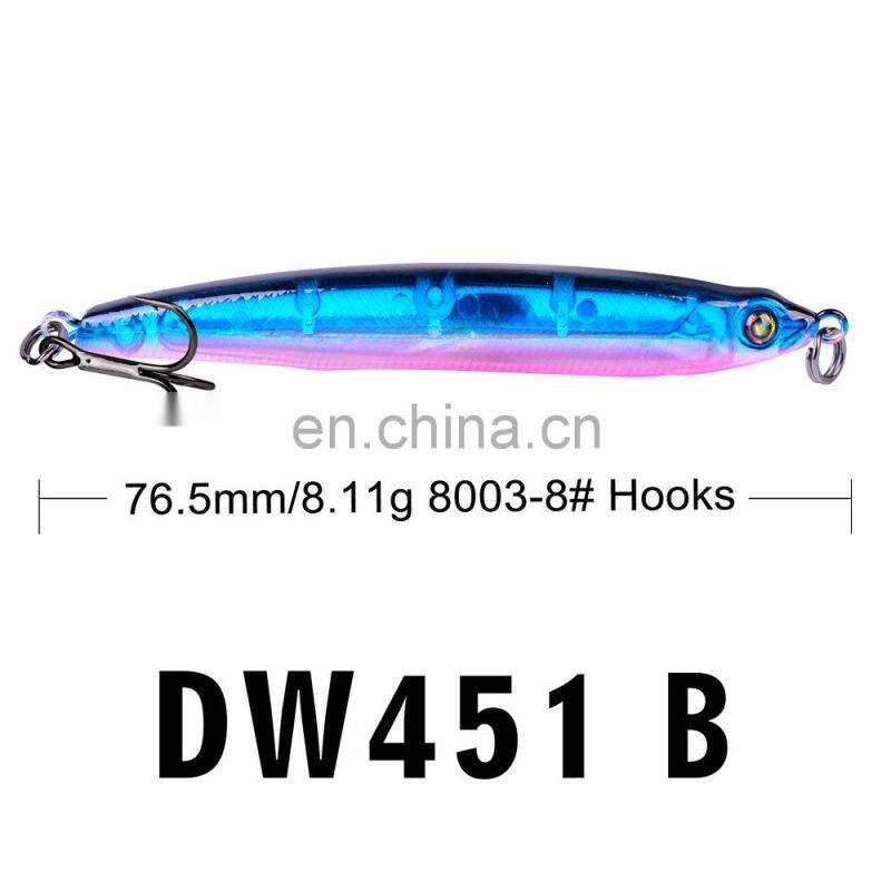 76.5mm fishing pencil VIB bionic lure 8.11g lure poppa sinking pencil fishing tuna popper lure