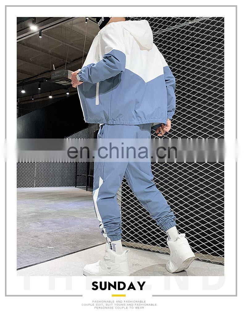 Wholesale 2-pieces men's plus size big and tall sports and leisure sports sets jogging suit custom men's suit