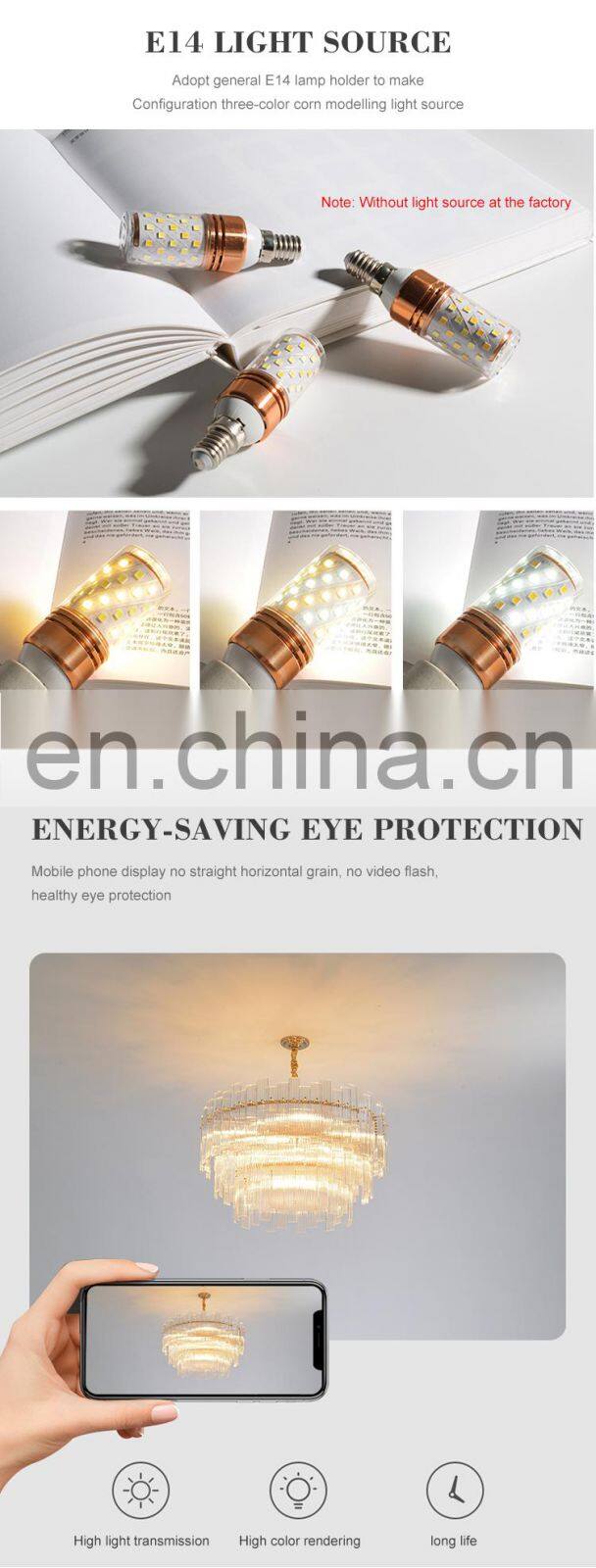 Modern Style Residential Decoration Hotel Home Cafe Luxury LED Chandelier Lighting