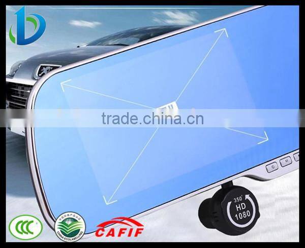 high quality 5 inchs rearview mirror gps wireless camera