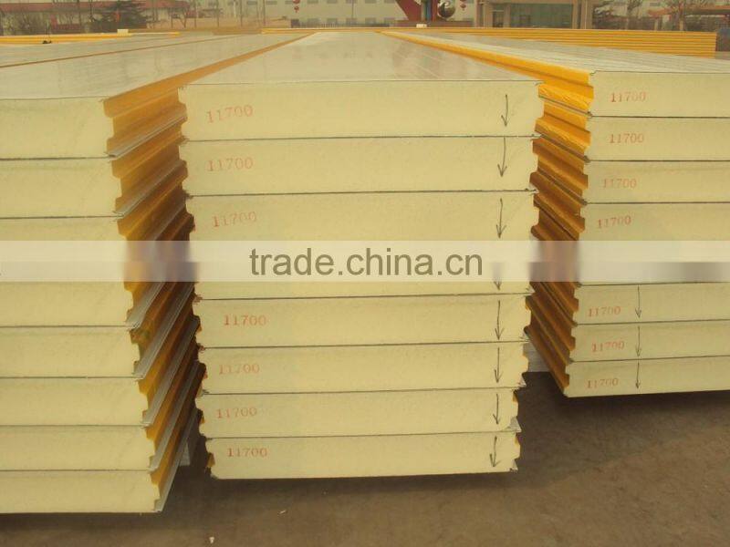 PU coolroom / coldroom sandwich panel for large size coldroom use