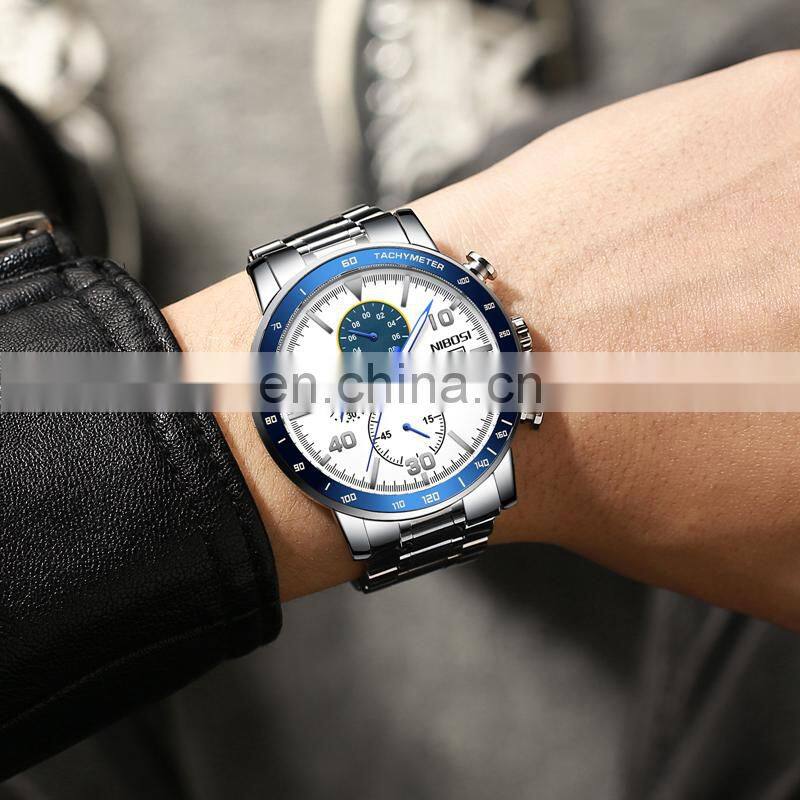 New Arrival NIBOSI Men Watch Top Brand Fashion Watches Relogio Masculino Military Quartz Wrist Watches Hot Clock
