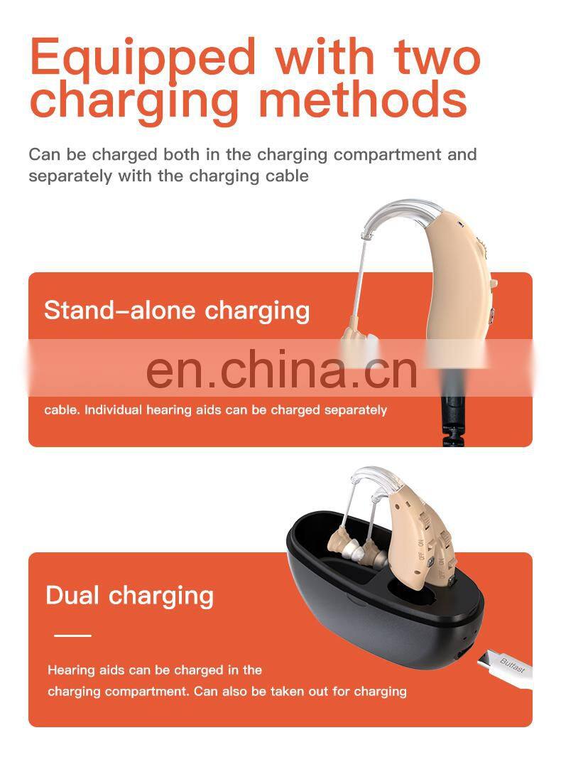 Hearing Aids Rechargeable BTE Hearing Ampilifer Audifono Para Sordo Horgerat Ear & Hearing Aids for Seniors