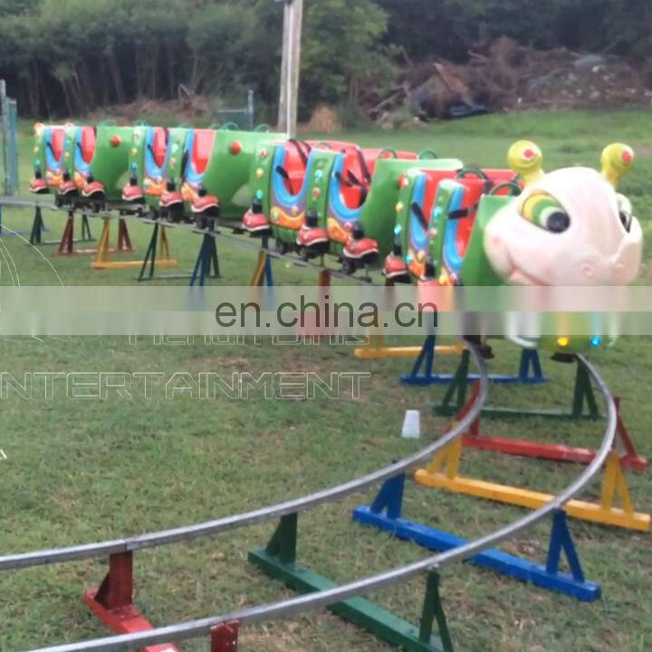 Hot kids riding mini electric train for amusement