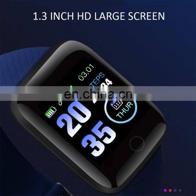 Blood Pressure Heart Rate Monitor D13 watch smart bracelet 116 plus