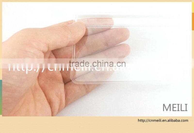 Transparent waterproof ID card holder