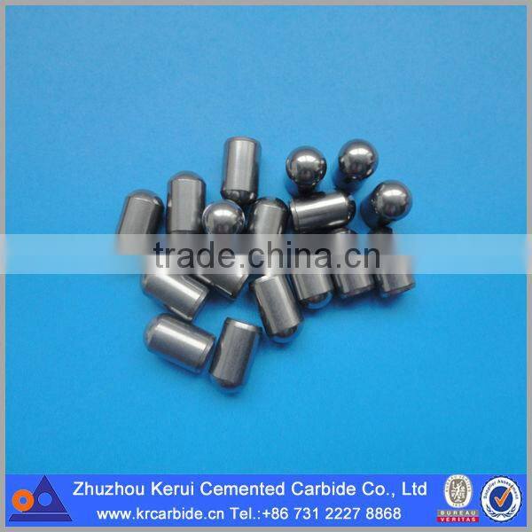 Cemented carbide button spherical shaped button for drill bits
