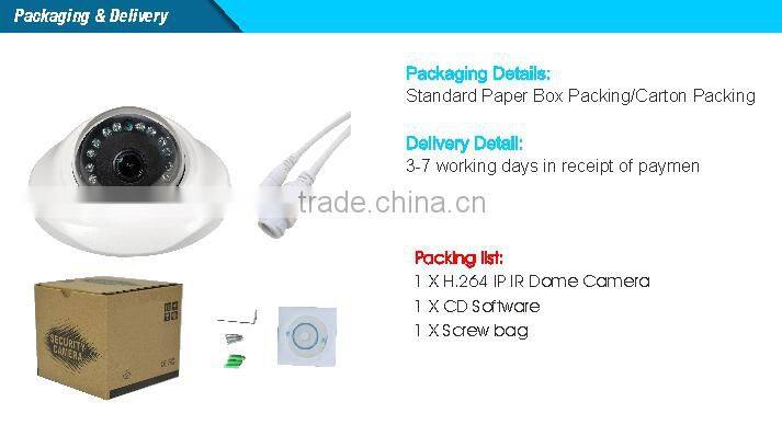 1/2.8" 2.0 megapixels Dome Camera IP Sony IMX322 CMOS H.264 2.0MP HD IP Color IR Mini Dome CCTV Camera
