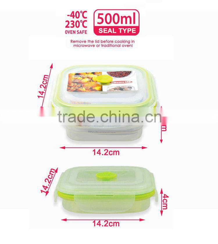 PP Lid Silicone Take-away Food Container