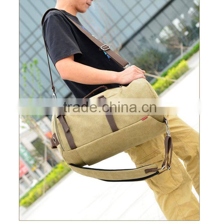 New style mult-function cylindric canvas shoulder bag/leisure bag/causal bag/student bag/travel bag/pack bag/tote bag/backpack/m