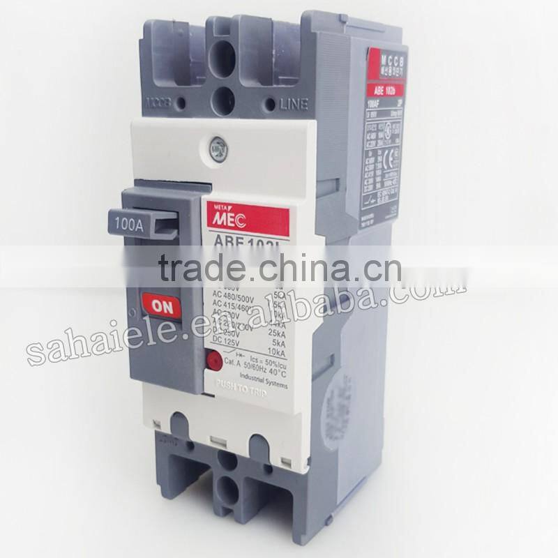 Competitive Price Shouke ABN103B 3P 60A ABE 102b 2P MCCB Manufacturer