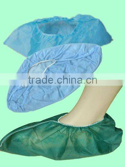 Disposable green PP polypropylene shoe cover non woven