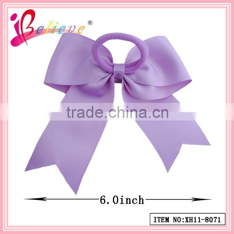 High cost performance factory wholesale ribbon bow covered elastic hair bands (XH11-8071)