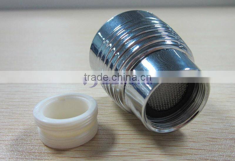 3 Color LED Light Chrom Plate Basin Kitchen Temperature Control Faucet