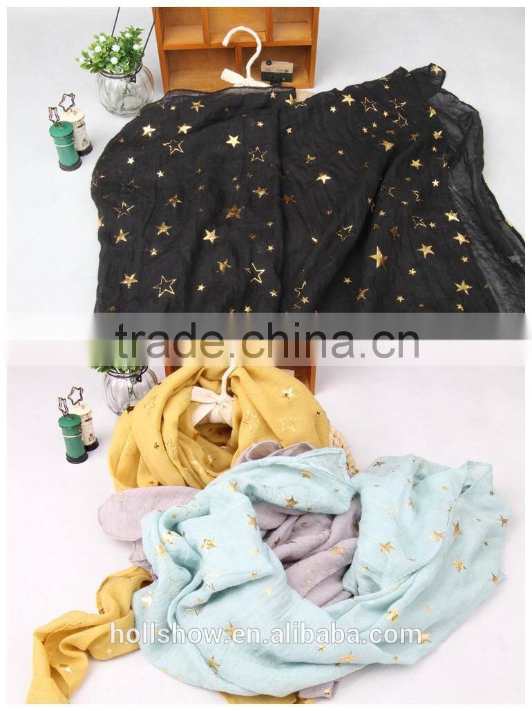 Wholesale Europe America Fashion Popular Cotton Polyster Mixed Kids Boys Girls Winter Scarf