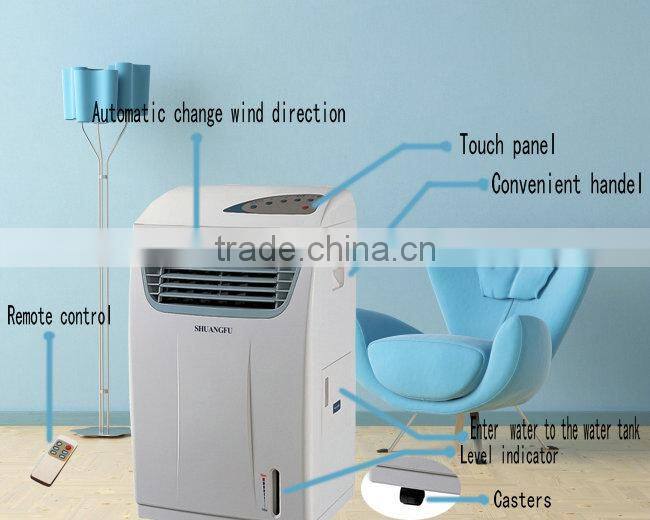 Portable air conditioner fan with caster
