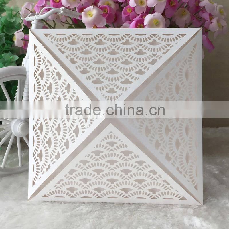 laser cut paper craft chinese papr cut blessing card Qj-20