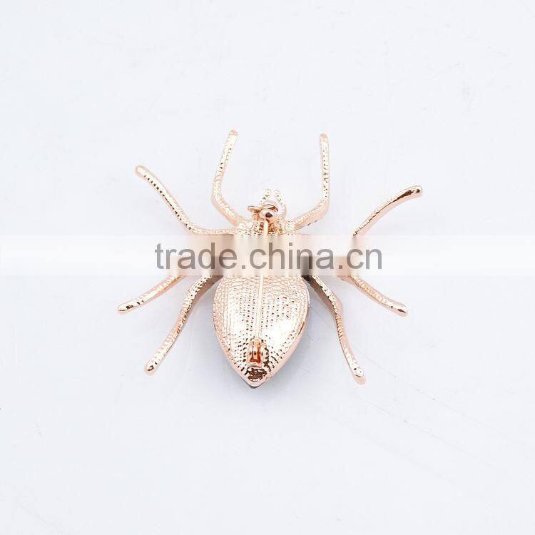 Upscale Jewelry Zircon Diamond Brooch Alloy Spider Personalized Jewelry Wholesale Clothing