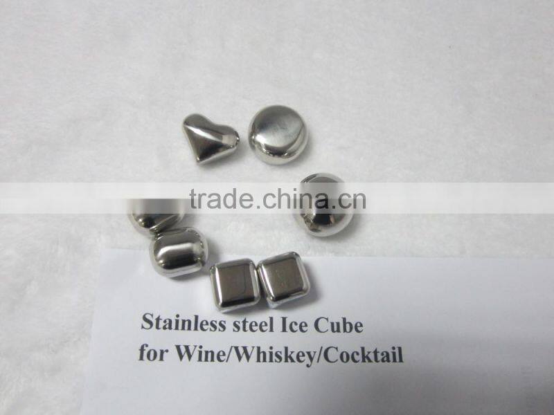 Free sample! Stainless Steel Ice Cube for All Kind of Drink , Whiskey Stones
