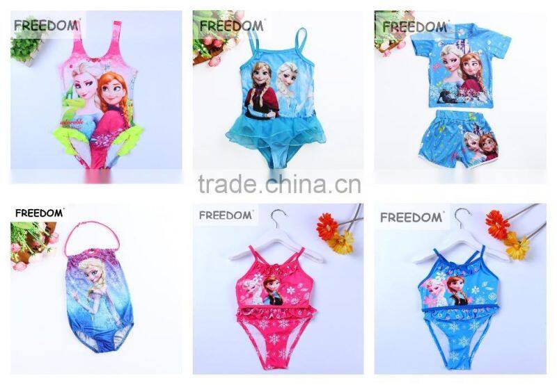 Cute Sexy Bandeau Bow Kids Swimwear for Girls