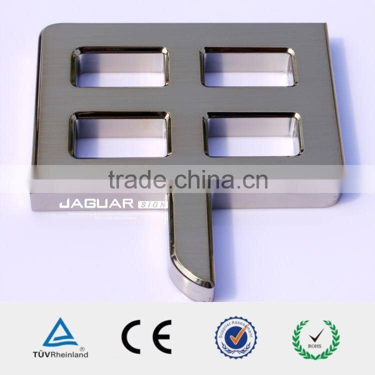 Custom Metal 3D Chrome Letters & Numbers Outdoor Advertising Signs