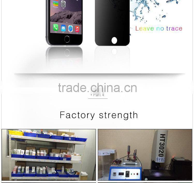 Factory OEM brand privacy screen guard for samsung s6 edge 2 way/4 way anti-peep sample is available