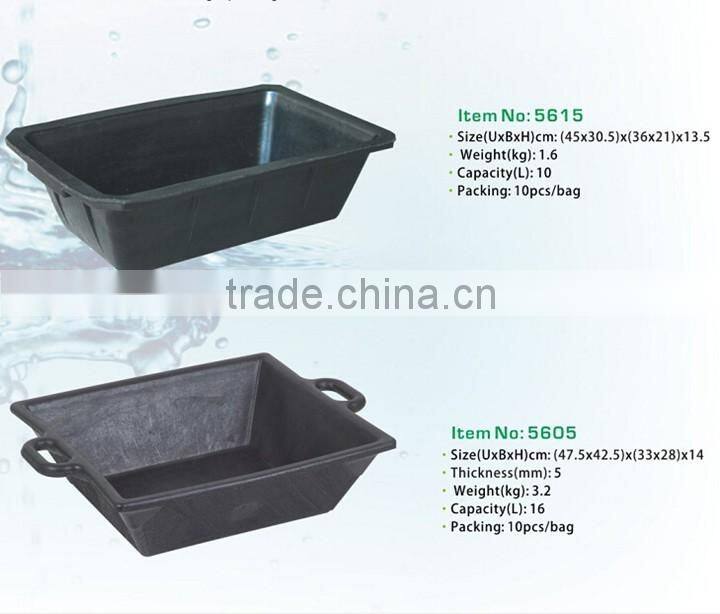 recycled square rubber bucket