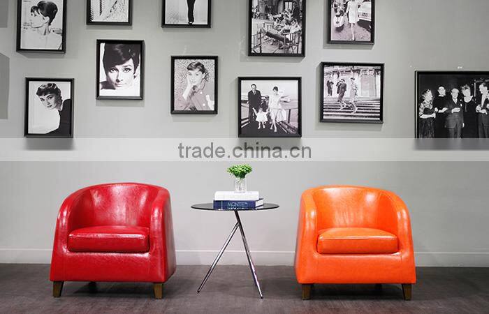single sofa pu used cafe chair