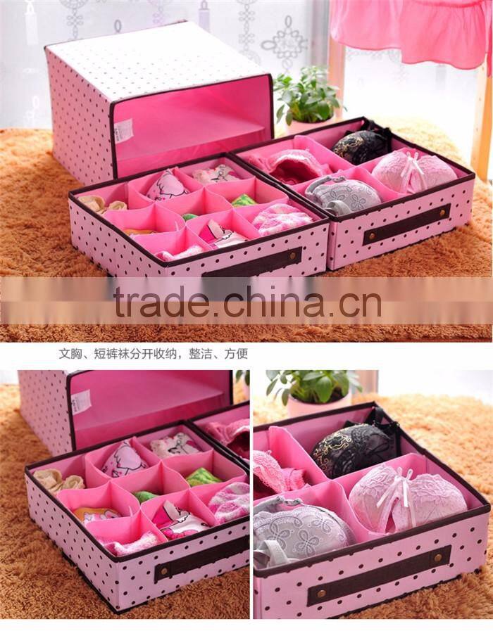 Wholesale newest vintage fabric folding storage box