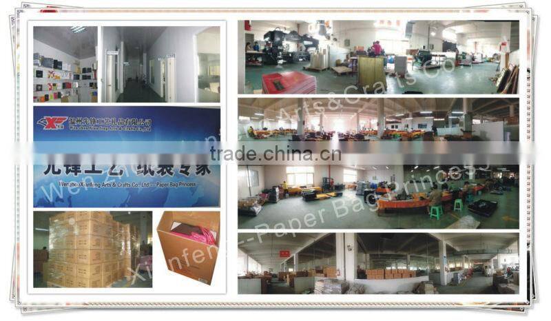 Strong Reinfoced Black Cardboard Paper Shopping Bag