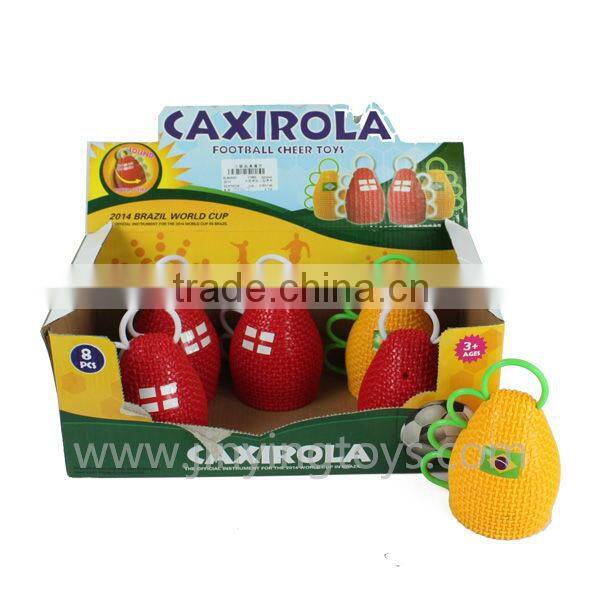 Cheap football toys plastic bells for Caxirola