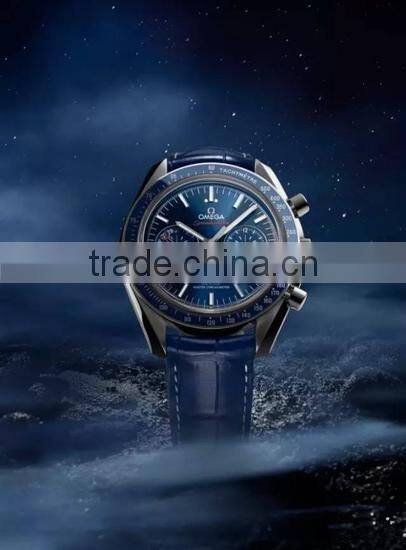Royal blue dial 3 in 1 wristwatches multifuction mechanical watch