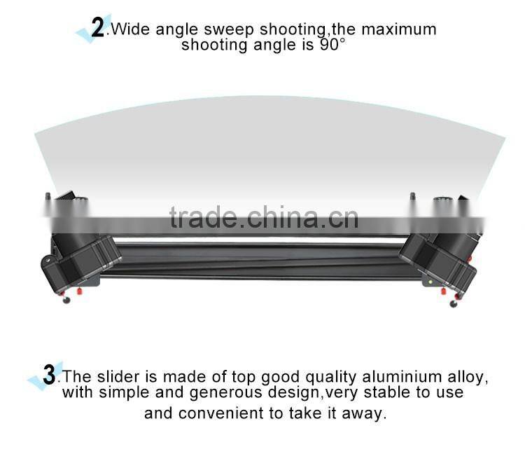 120cm Aluminium alloy auto pan shot wide angle shot time lapse shot dslr camera motorized slider