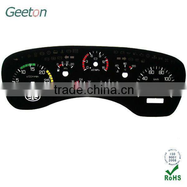 Custom 2D Chinese Screen Printing PC Flat Car Dashboard Manufacture
