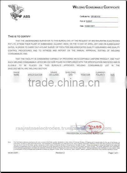 RUTILE COATED WELDING ELECTRODE